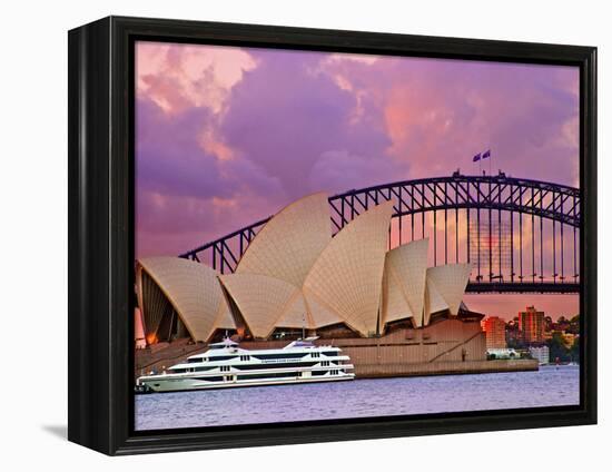 Sydney Opera House, Sydney, New South Wales, Australia-Miva Stock-Framed Premier Image Canvas