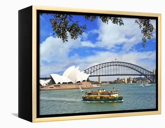 Sydney Opera House, Sydney, New South Wales, Australia-Miva Stock-Framed Premier Image Canvas