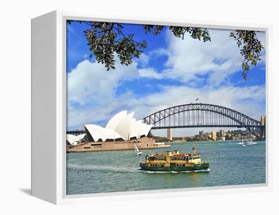 Sydney Opera House, Sydney, New South Wales, Australia-Miva Stock-Framed Premier Image Canvas