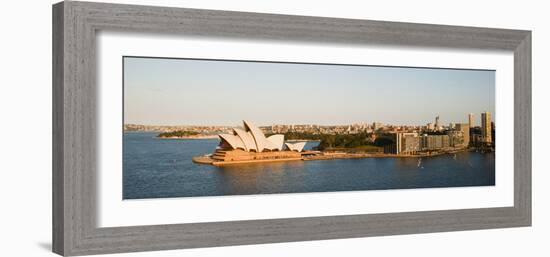 Sydney Opera House, UNESCO World Heritage Site, and Harbour from Sydney Harbour Bridge, Australia-Matthew Williams-Ellis-Framed Photographic Print