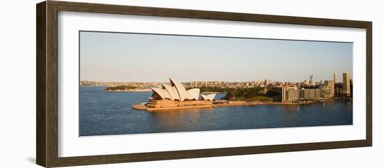 Sydney Opera House, UNESCO World Heritage Site, and Harbour from Sydney Harbour Bridge, Australia-Matthew Williams-Ellis-Framed Photographic Print