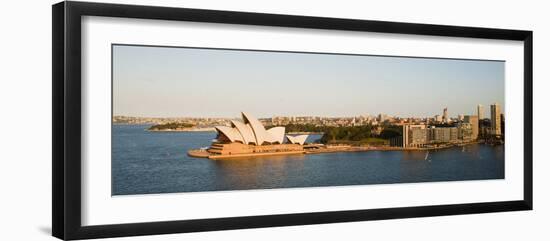 Sydney Opera House, UNESCO World Heritage Site, and Harbour from Sydney Harbour Bridge, Australia-Matthew Williams-Ellis-Framed Photographic Print