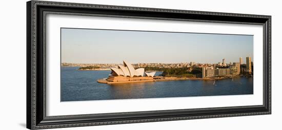 Sydney Opera House, UNESCO World Heritage Site, and Harbour from Sydney Harbour Bridge, Australia-Matthew Williams-Ellis-Framed Photographic Print