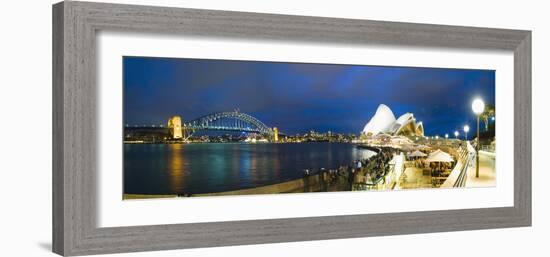 Sydney Opera House, UNESCO World Heritage Site, Harbour Bridge, Sydney Harbour, Australia-Matthew Williams-Ellis-Framed Photographic Print