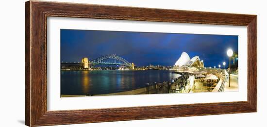 Sydney Opera House, UNESCO World Heritage Site, Harbour Bridge, Sydney Harbour, Australia-Matthew Williams-Ellis-Framed Photographic Print