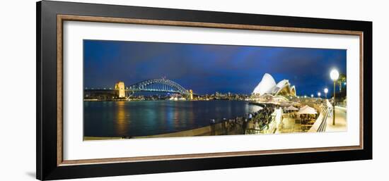 Sydney Opera House, UNESCO World Heritage Site, Harbour Bridge, Sydney Harbour, Australia-Matthew Williams-Ellis-Framed Photographic Print