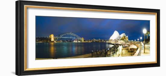 Sydney Opera House, UNESCO World Heritage Site, Harbour Bridge, Sydney Harbour, Australia-Matthew Williams-Ellis-Framed Photographic Print