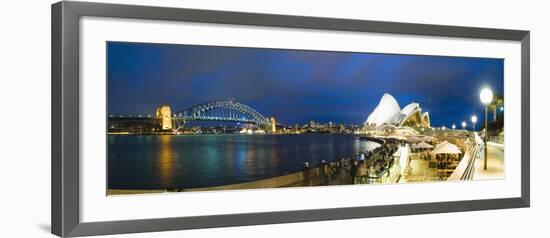 Sydney Opera House, UNESCO World Heritage Site, Harbour Bridge, Sydney Harbour, Australia-Matthew Williams-Ellis-Framed Photographic Print