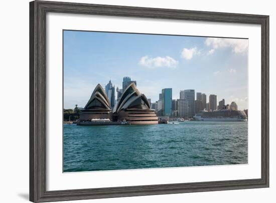 Sydney Opera House with Buildings at Circular Quay, Sydney, New South Wales, Australia-null-Framed Photographic Print