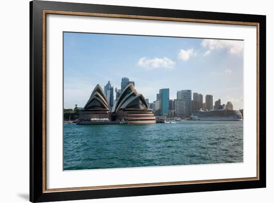 Sydney Opera House with Buildings at Circular Quay, Sydney, New South Wales, Australia-null-Framed Photographic Print