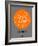 Sydney Orange Subway Map-NaxArt-Framed Art Print