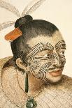 Portrait of a Maori Chief with Full Facial Moko, 1769-Sydney Parkinson-Giclee Print