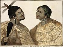 Portrait of a Maori Chief with Full Facial Moko, 1769-Sydney Parkinson-Mounted Giclee Print