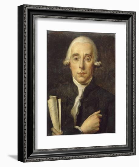 Sylvain Bailly (1736-1793), astronome, maire de Paris, tenant le texte du Serment du Jeu de Paume-Jacques-Louis David-Framed Giclee Print