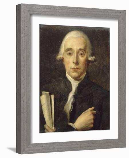 Sylvain Bailly (1736-1793), astronome, maire de Paris, tenant le texte du Serment du Jeu de Paume-Jacques-Louis David-Framed Giclee Print