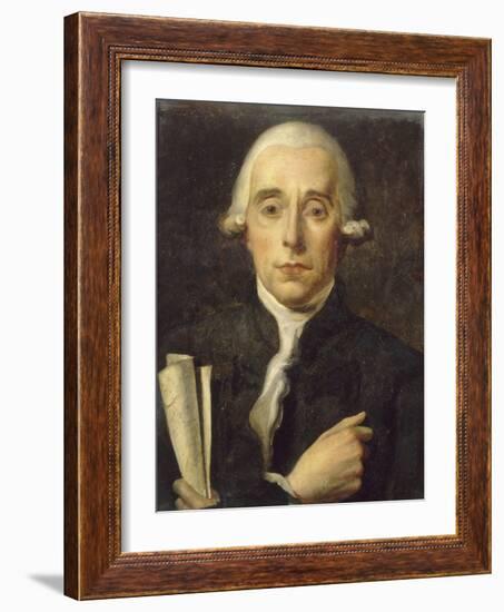 Sylvain Bailly (1736-1793), astronome, maire de Paris, tenant le texte du Serment du Jeu de Paume-Jacques-Louis David-Framed Giclee Print