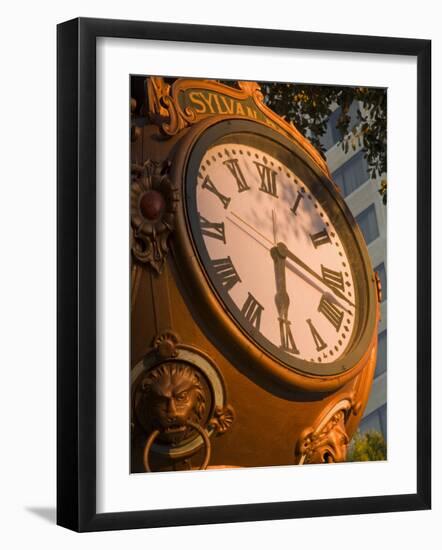 Sylvan Brothers Clock on Main Street, Columbia, South Carolina-Richard Cummins-Framed Photographic Print