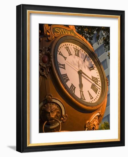 Sylvan Brothers Clock on Main Street, Columbia, South Carolina-Richard Cummins-Framed Photographic Print