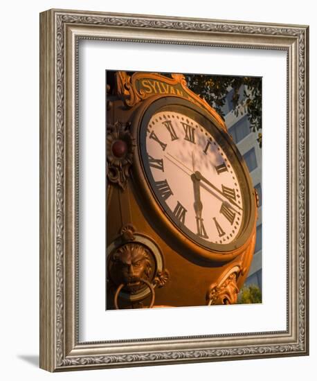 Sylvan Brothers Clock on Main Street, Columbia, South Carolina-Richard Cummins-Framed Photographic Print