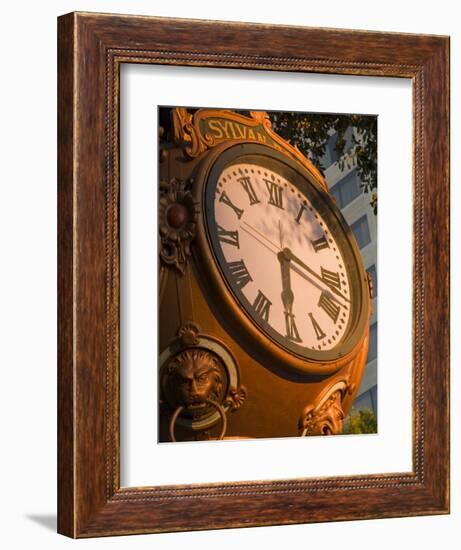 Sylvan Brothers Clock on Main Street, Columbia, South Carolina-Richard Cummins-Framed Photographic Print