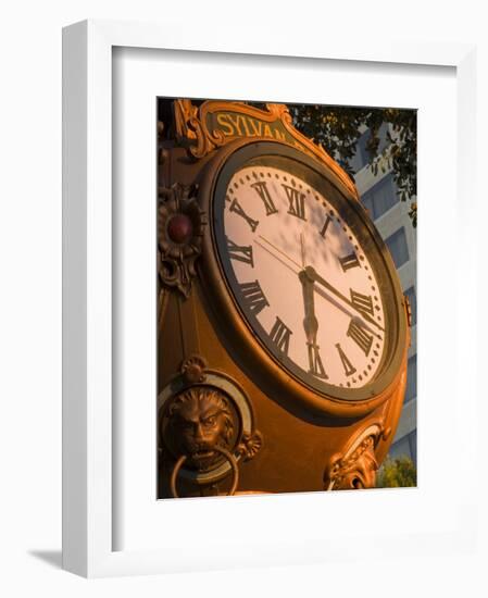 Sylvan Brothers Clock on Main Street, Columbia, South Carolina-Richard Cummins-Framed Photographic Print