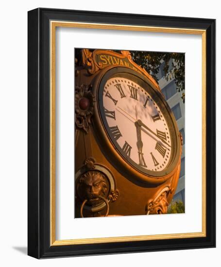 Sylvan Brothers Clock on Main Street, Columbia, South Carolina-Richard Cummins-Framed Photographic Print