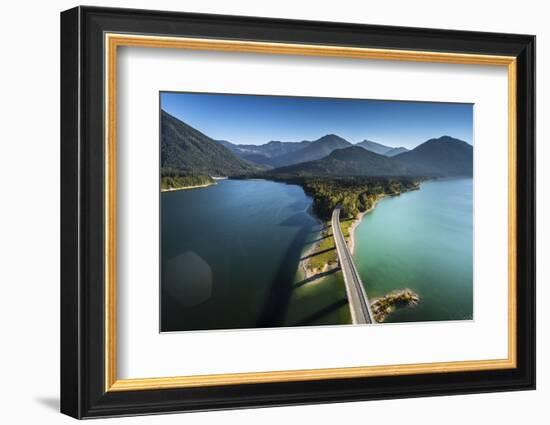 Sylvenstein Dam in Bavaria-Ralf Gerard-Framed Photographic Print