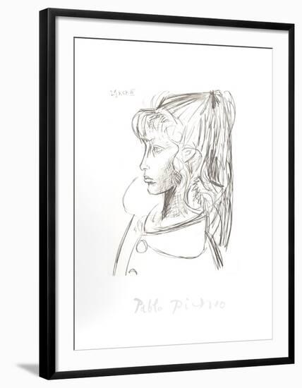 Sylvette De Profil Gouche-Pablo Picasso-Framed Collectable Print