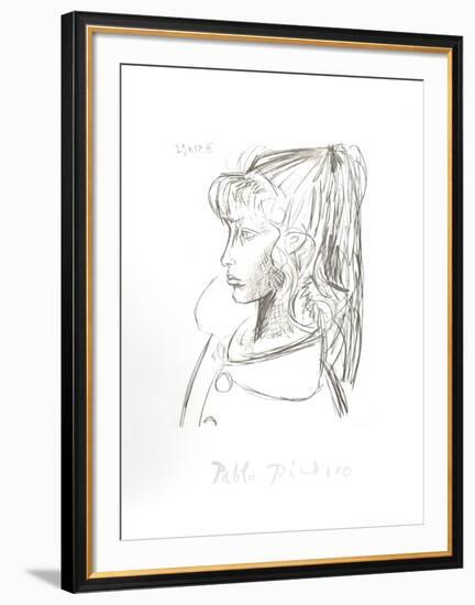 Sylvette De Profil Gouche-Pablo Picasso-Framed Collectable Print