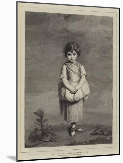 Sylvia, Lady Gertrude Fitzpatrick-Sir Joshua Reynolds-Mounted Giclee Print