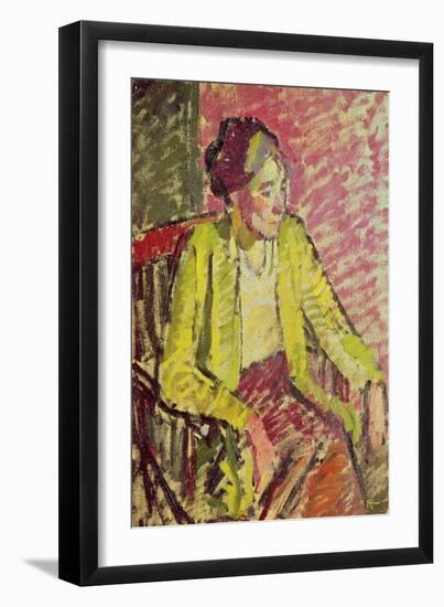 Sylvia (Oil on Canvas)-Harold Gilman-Framed Giclee Print