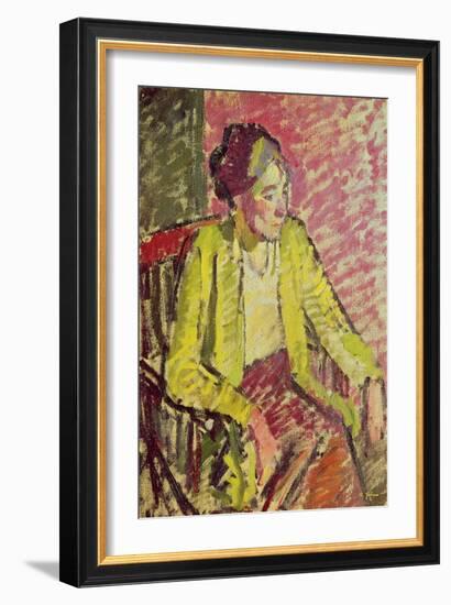 Sylvia (Oil on Canvas)-Harold Gilman-Framed Giclee Print