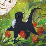 Black Cat Bath-sylvia pimental-Art Print