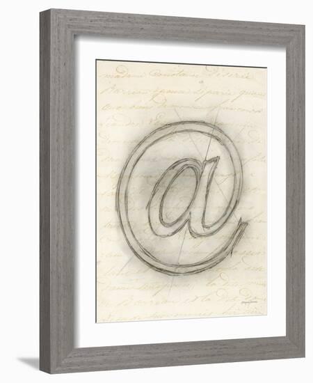 Symbol @ in Pen-Morgan Yamada-Framed Art Print