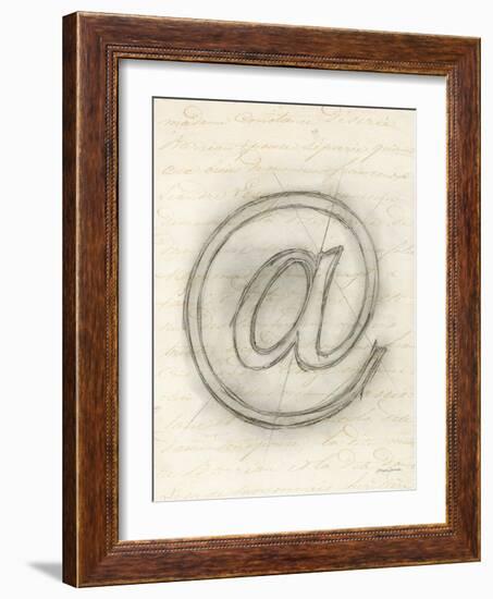 Symbol @ in Pen-Morgan Yamada-Framed Art Print