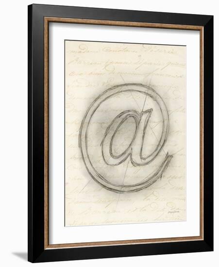 Symbol @ in Pen-Morgan Yamada-Framed Art Print