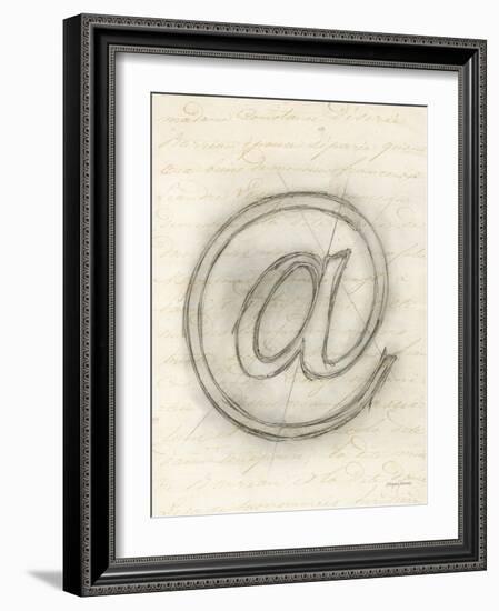 Symbol @ in Pen-Morgan Yamada-Framed Art Print