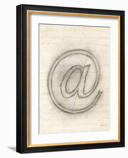 Symbol @ in Pen-Morgan Yamada-Framed Art Print