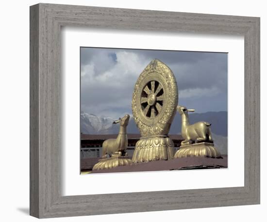 Symbol of Reincarnation at the Jokhang, Lhasa, Tibet-Keren Su-Framed Photographic Print