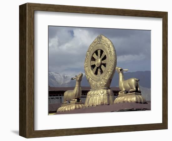 Symbol of Reincarnation at the Jokhang, Lhasa, Tibet-Keren Su-Framed Photographic Print