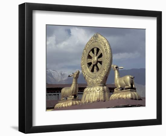 Symbol of Reincarnation at the Jokhang, Lhasa, Tibet-Keren Su-Framed Photographic Print