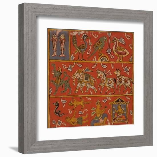 Symbolic Animals-null-Framed Art Print