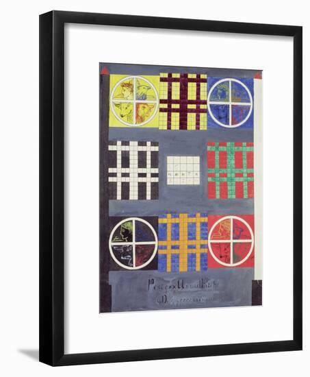 Symbolic Designs on the Door of the Vault of the Adepts, C.1894-null-Framed Giclee Print