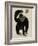 Symbolic Image of a Monkey that Throws a Basketball Ball-Dmitriip-Framed Art Print