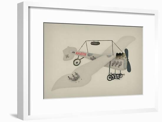 Symbolic Image of a Sport Airplane Which Has a Propeller-Dmitriip-Framed Art Print