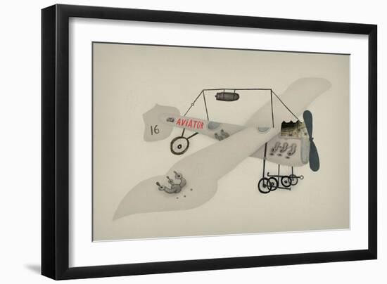 Symbolic Image of a Sport Airplane Which Has a Propeller-Dmitriip-Framed Art Print