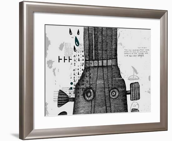 Symbolic Image of Part of a Musical Instrument-Dmitriip-Framed Art Print