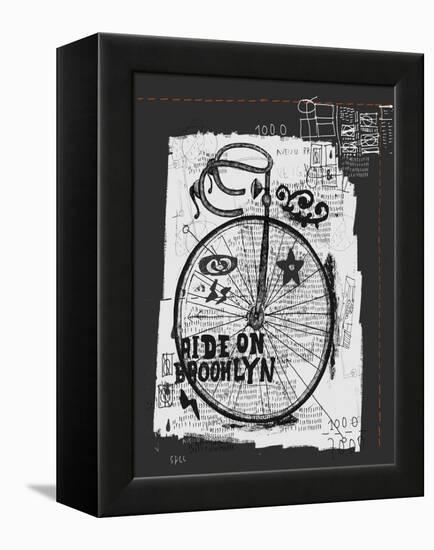 Symbolic Image of Sports Bike Graffiti-Dmitriip-Framed Stretched Canvas