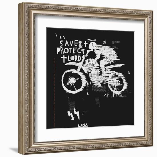 Symbolic Image of the Bike for Motocross-Dmitriip-Framed Art Print