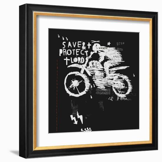 Symbolic Image of the Bike for Motocross-Dmitriip-Framed Art Print